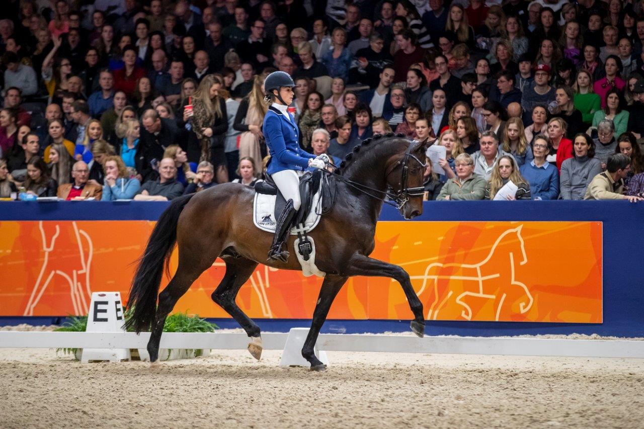Hermès won de rubriek voor 6 & 7-jarige dressuurpaarden